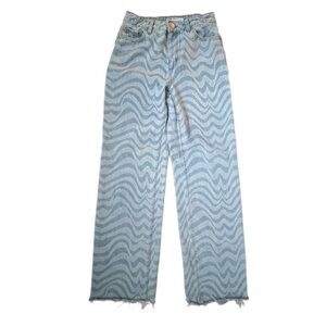 GARAGE DENIM Jambe Wide Leg High Rise Denim Jeans - sz 5